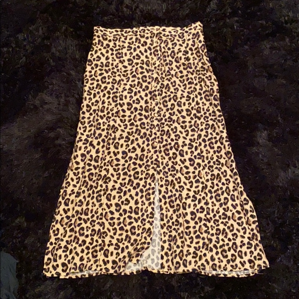 Leaped Print Skirt